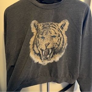 Altar’d state grey cropped sweatshirt